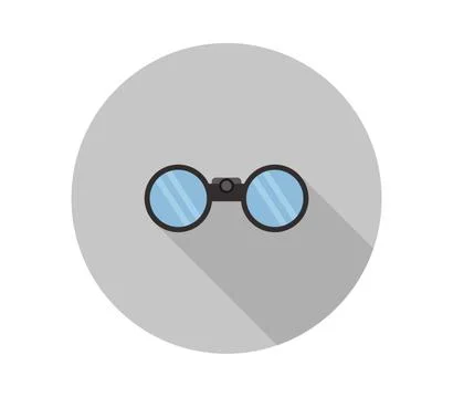 Binoculars icon illustrated in vector on white background Stock Illustration