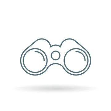Binoculars icon Stock Illustration