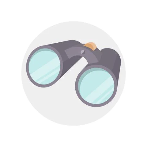 Binoculars icon. isolated design element Stock Illustration
