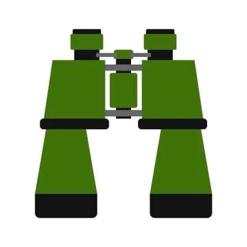 Binoculars icon isolated on white background. Field glasses Vector illustration Stock-Illustration
