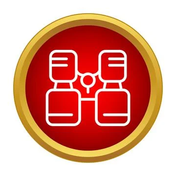 Binoculars icon representing vision and exploration concept Stock Illustration