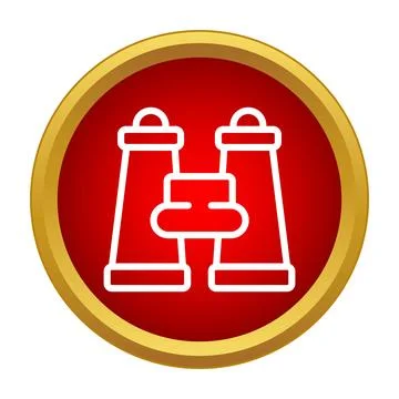 Binoculars icon representing vision and discovery Stock Illustration