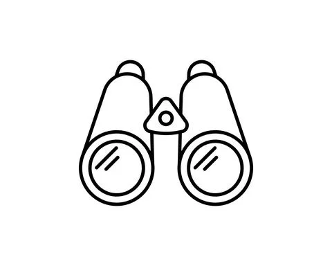 Binoculars icon suitable for info graphics, websites and print media and inte Stock Illustration