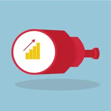 Binoculars icon, vector Stock Illustration