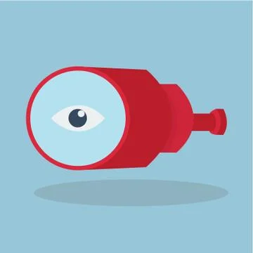 Binoculars icon, vector Stock Illustration