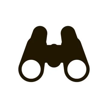 Binoculars icon on white background. EPS 10. Vector illustration. Stock Illustration