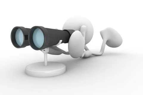 Binoculars Illustrazione stock