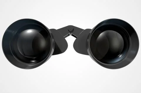 Binoculars Isolated Stock Illustration
