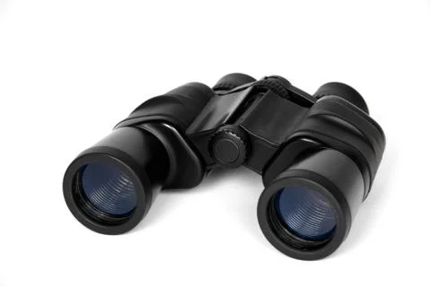 Binoculars, isolated on a white background Stock Photos
