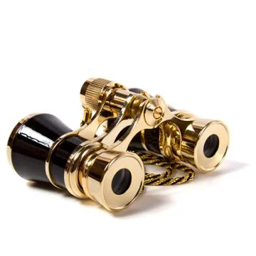 Binoculars isolated on white background Stock Photos