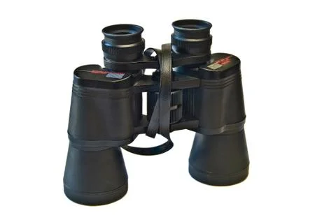 Binoculars Isolated On White Background Stock Photos