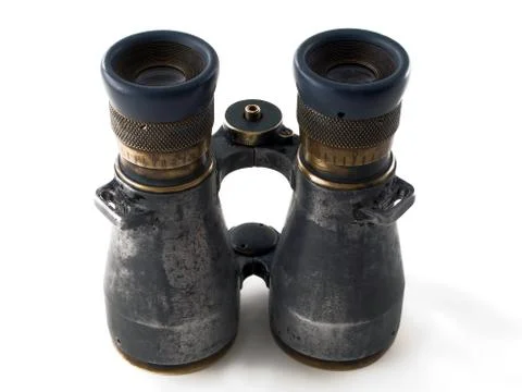 Binoculars lens Foto stock