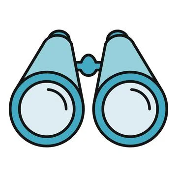 Binoculars looking observing searching exploring vision icon 스톡 일러스트