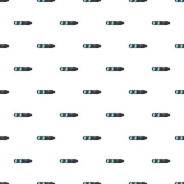 Binoculars optical equipment vector seamless pattern background Illustrazione stock