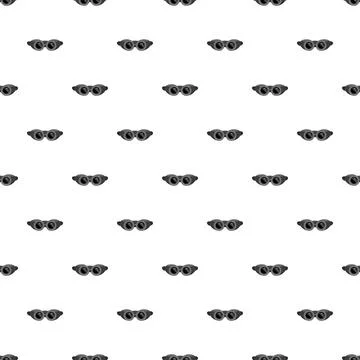 Binoculars optical tool seamless pattern for vision 스톡 일러스트