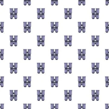 Binoculars pattern creating optical tool background Illustrazione stock
