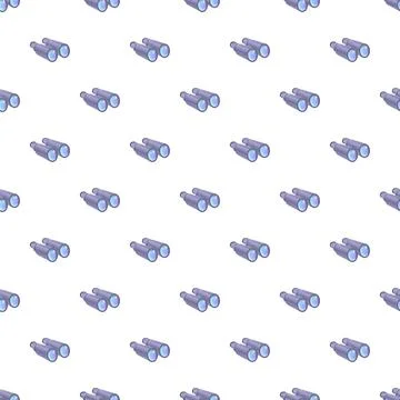 Binoculars pattern illustrating discovery, vision, and travel Illustrazione stock