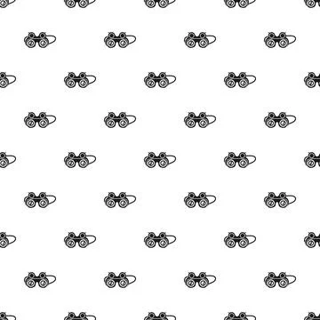 Binoculars pattern illustrating vision, observation, and exploration Stock Illustration