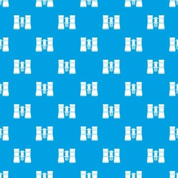 Binoculars pattern seamless blue Stockillustratie
