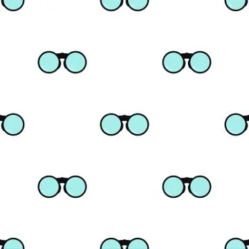 Binoculars pattern seamless Stock Illustration