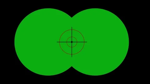 Binoculars pointer green screen Vídeos de archivo 327401988