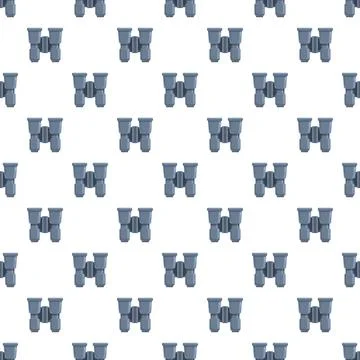 Binoculars repeating pattern showcasing vision and discovery Stock Illustration