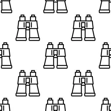 Binoculars seamless pattern vector illustration Stock Illustration