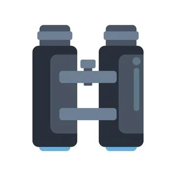 Binoculars tool icon representing discovery and exploration Illustrazione stock
