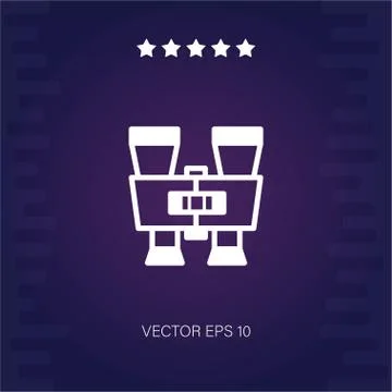 Binoculars vector icon Stock Illustration