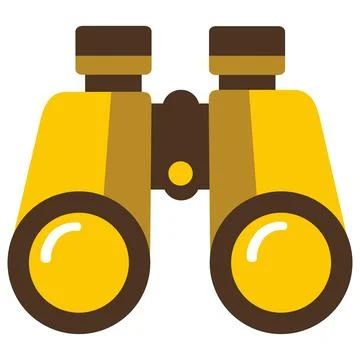 Binoculars vector icon Stock Illustration