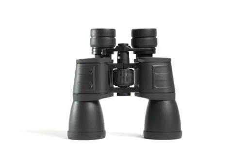 Binoculars on white background Stock Photos