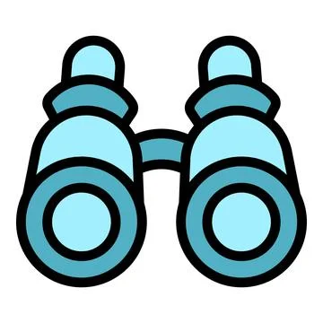 Binocullars business idea icon vector flat イラスト素材