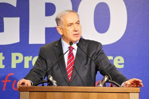 Binyamin Netanyahu (Bibi) Stock Photos