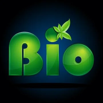 Bio background Illustrazione stock