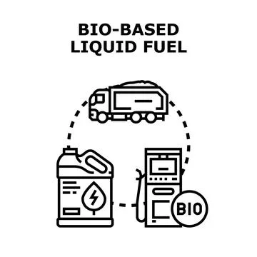 Bio based liquid fuel production and distribution process 스톡 일러스트