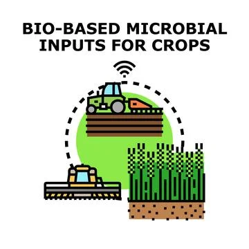 Bio based microbial inputs fueling agricultural growth Stock Illustration