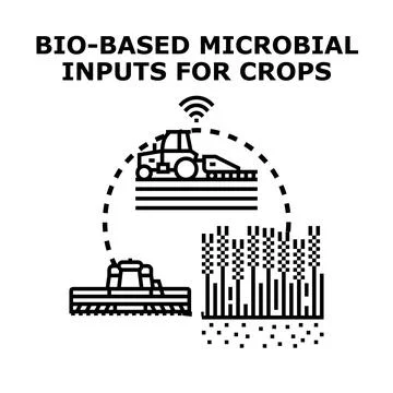 Bio based microbial inputs fueling agricultural growth Stock Illustration