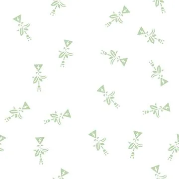 Bio electricity glyph seamless pattern Stockillustratie