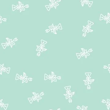 Bio electricity line seamless pattern Stock Illustration