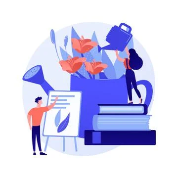 Bio fertilizer testing vector concept metaphor. Stock Illustration