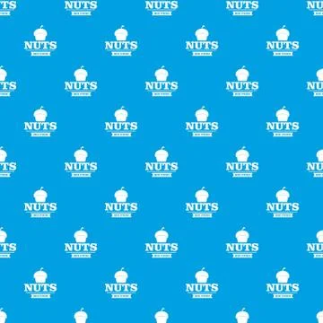Bio food pattern seamless blue イラスト素材