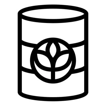 Bio fuel line icon vector illustration isolated on white background Stock Illustration
