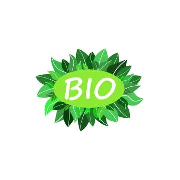 Bio green logo 스톡 일러스트