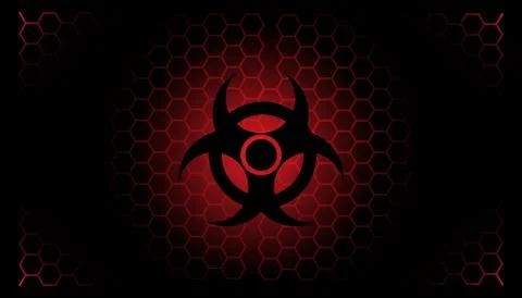 Bio hazard banner and background design Stock Illustration