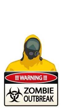 Bio hazard man 05 Stock Illustration