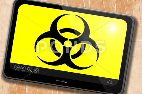 Bio Hazard Sign On A Grunge Background