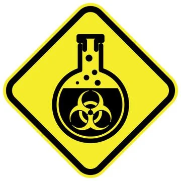 Bio hazard warning sign Stock Illustration