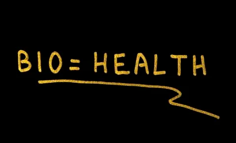 Bio is health text conception Stock Illustration