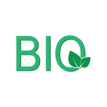 Bio icon vector black sign Stock Illustration