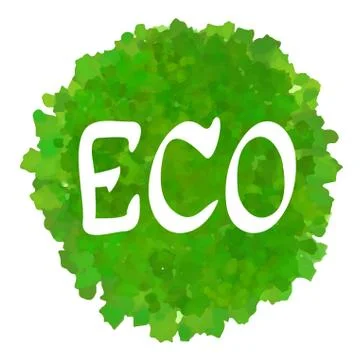 Bio lettering Illustrazione stock